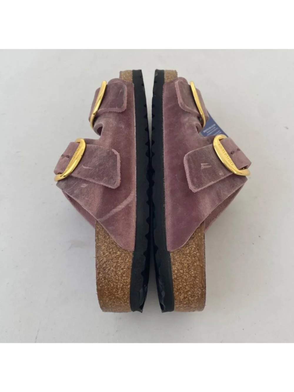 New Birkenstock *narrow* Arizona Big Buckle Sandals Slides Shoes Lavender - Picture 3 of 9